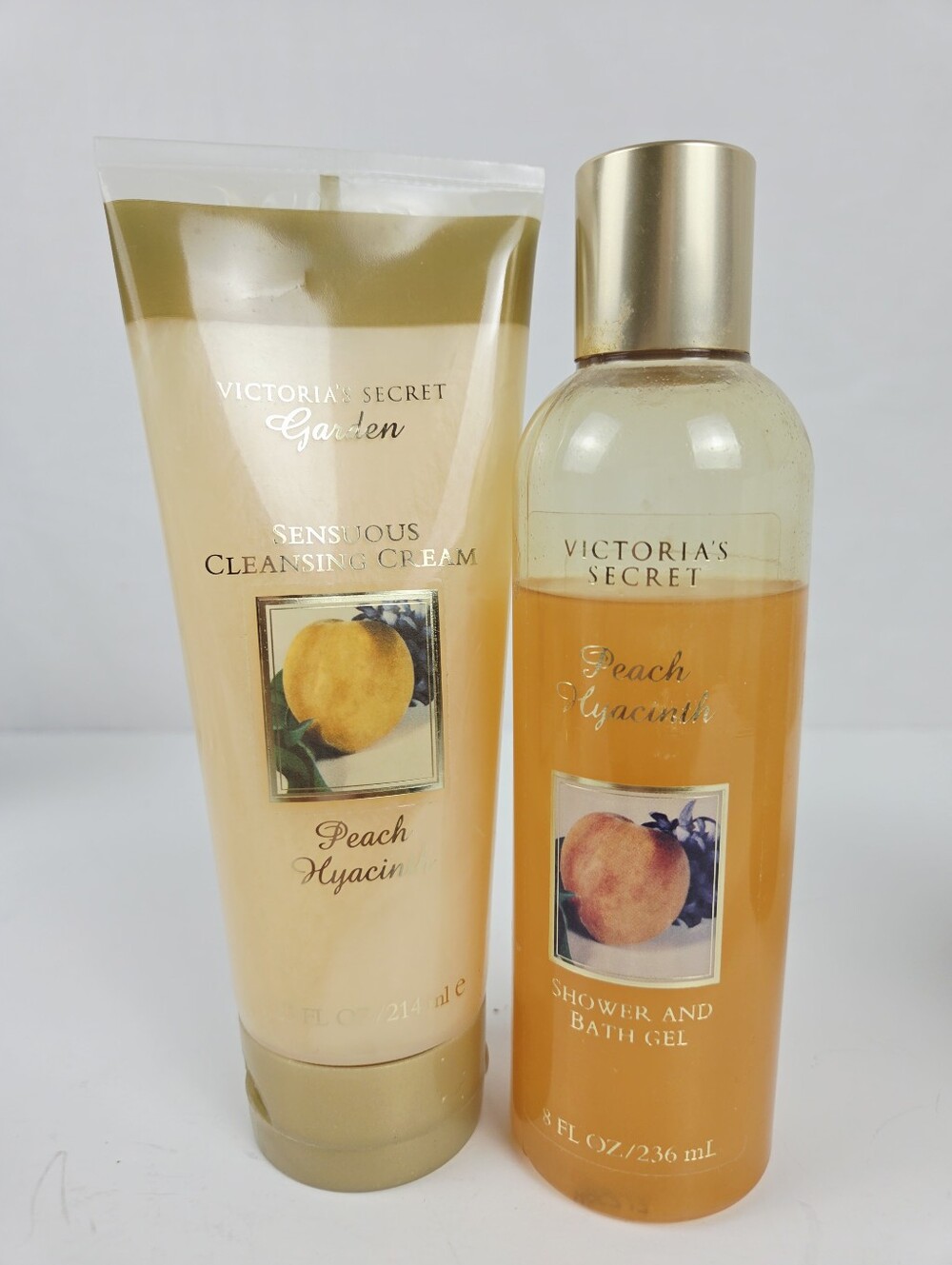 Peach Hyacinth Bath Gel & Cleansing Cream Victorias Secret– Discontinued